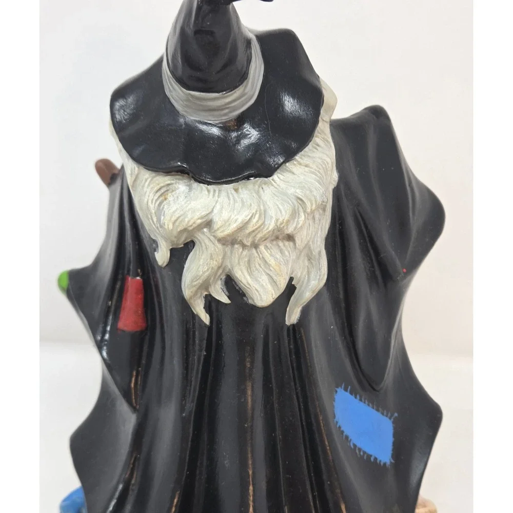 Byron Molds 1972 Vintage Ceramic Witch Jack-O-Lantern Cat Figurine 10in
